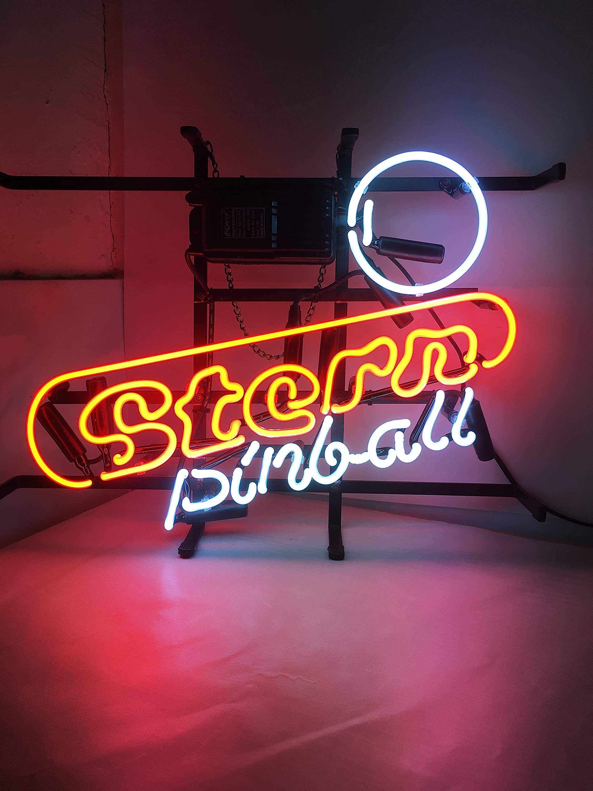 Neon Signs Gift Stern Pinball Real Glass Beer Bar Pub Recreation Room Game Room