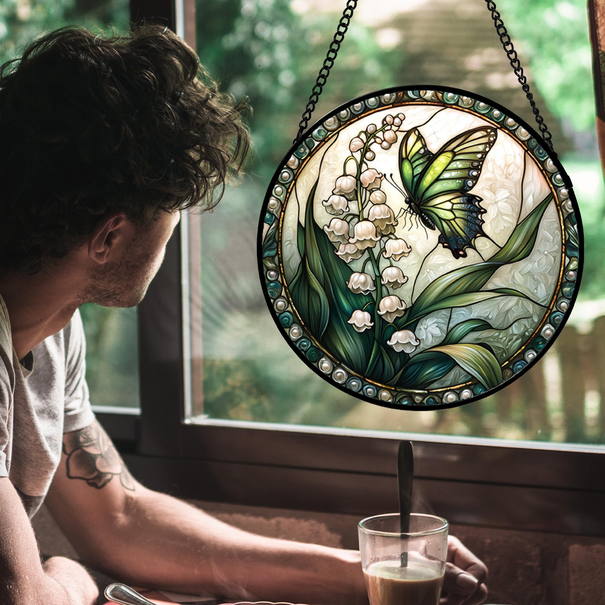 Stained Glass Window Hanging