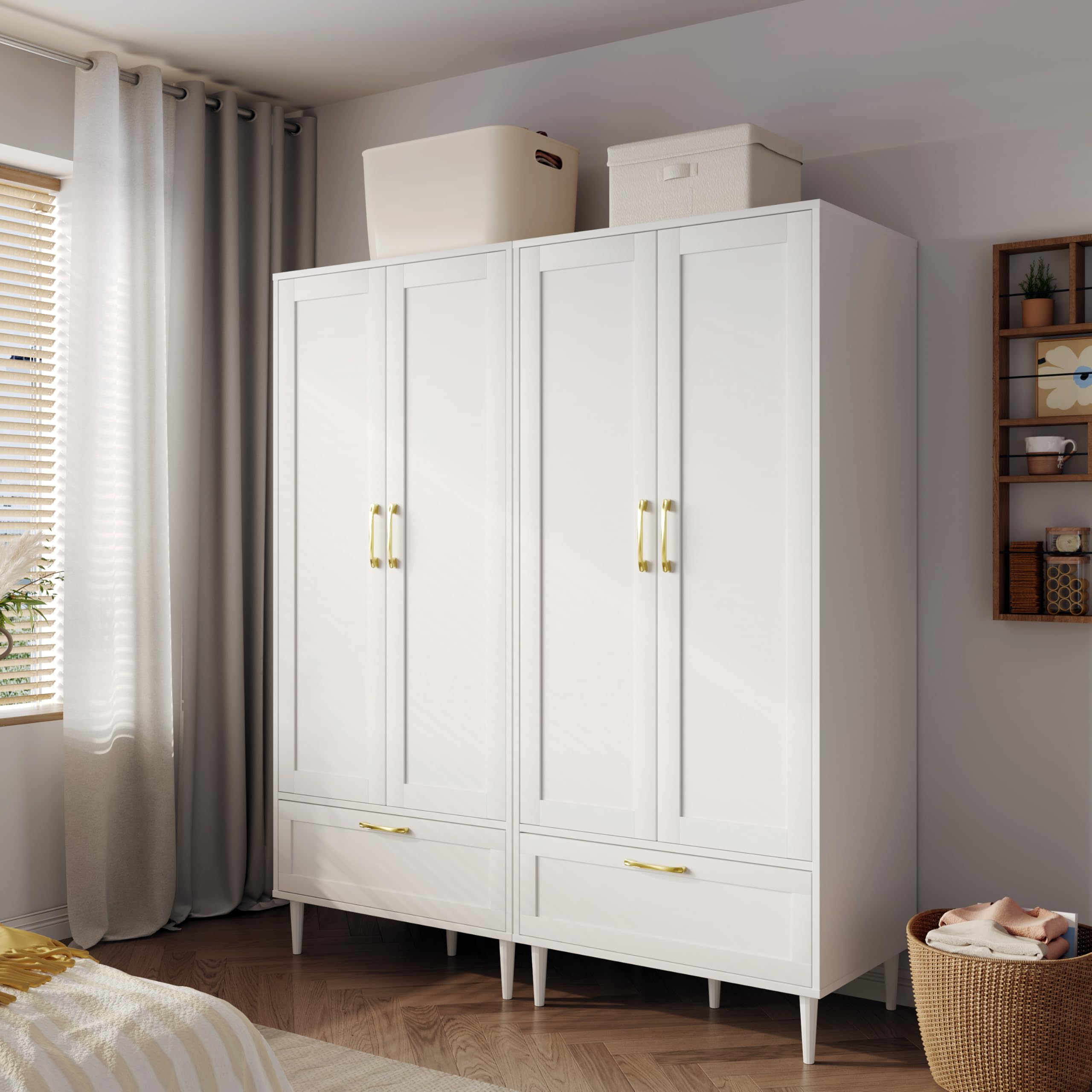 Wardrobe Closet with Drawer, Armoires and Wardrobes