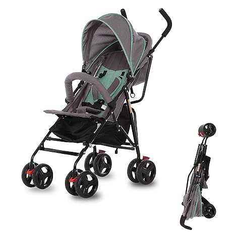 Vista Moonwalk Baby Stroller in Light Gray, Lightweight Infant Stroller with Compact