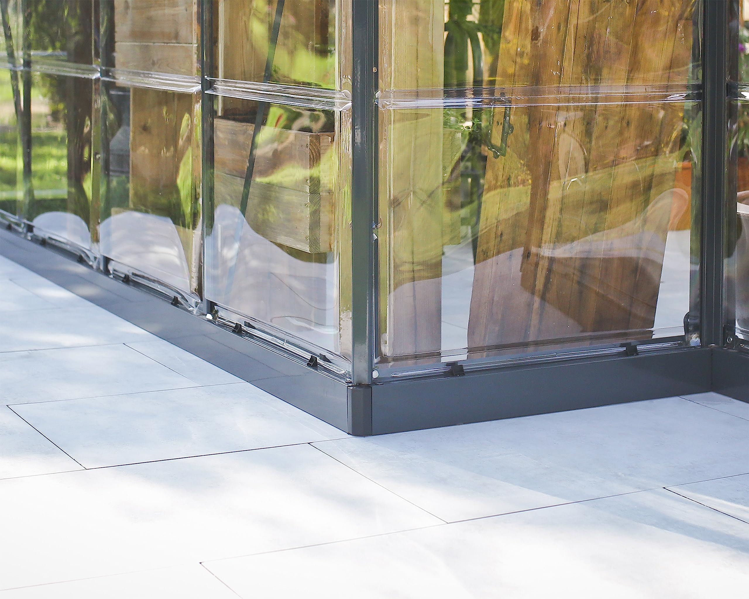 canopia 12x10 Garden Solarium Greenhouse, UV Polycarbonate Outdoor Structure