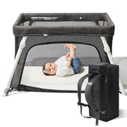 Crib with Lightweight Backpack Design | Certified Baby Safe Portable Crib