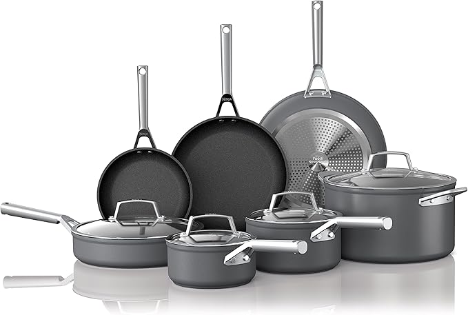 Cookware, Ninja NeverStick Professional, 16-Piece Pots and Pans Set, Non Stick Frying Pans