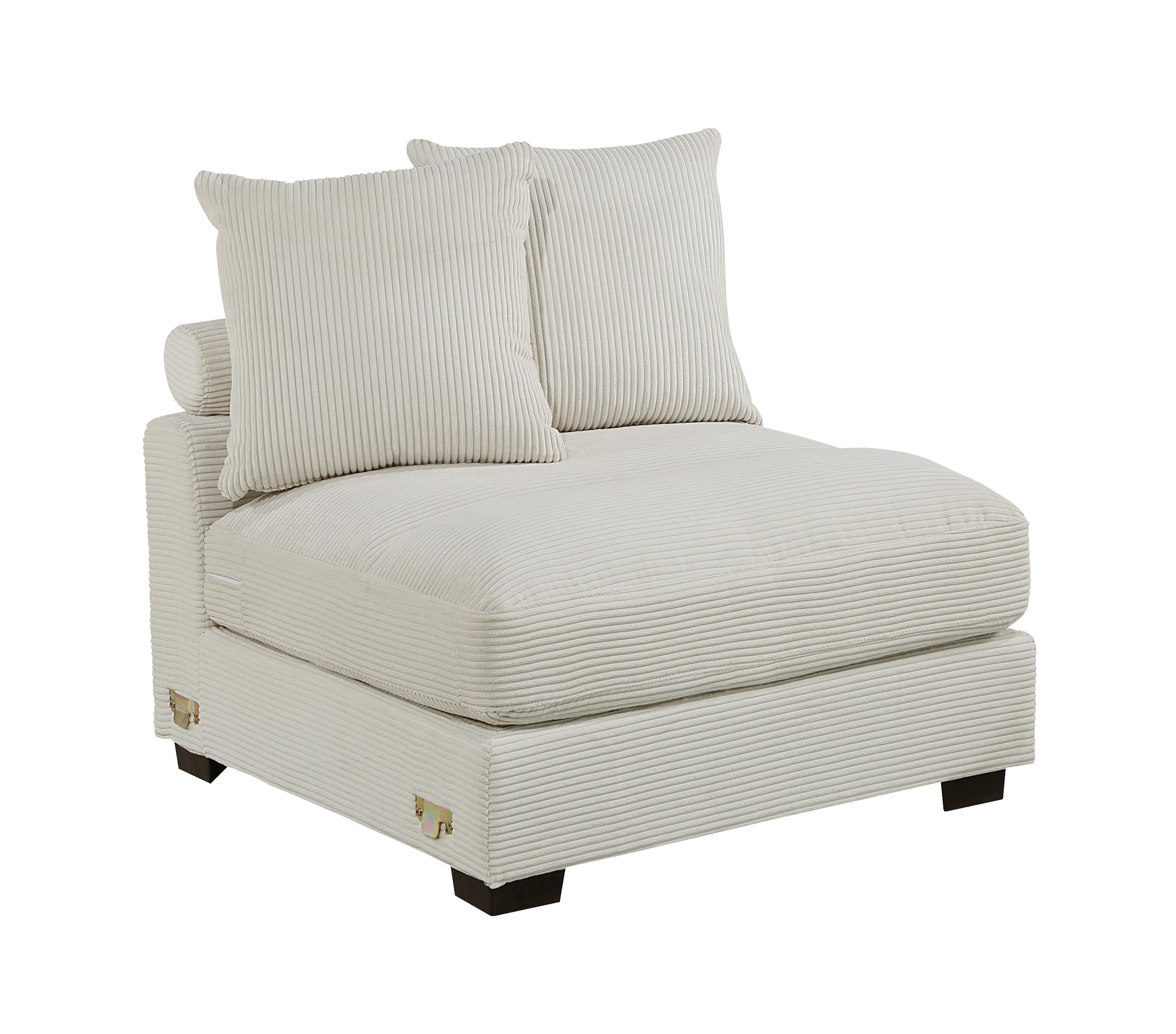 127" Sectional Sofa Modular Deep 3-Seat Sofa Couch