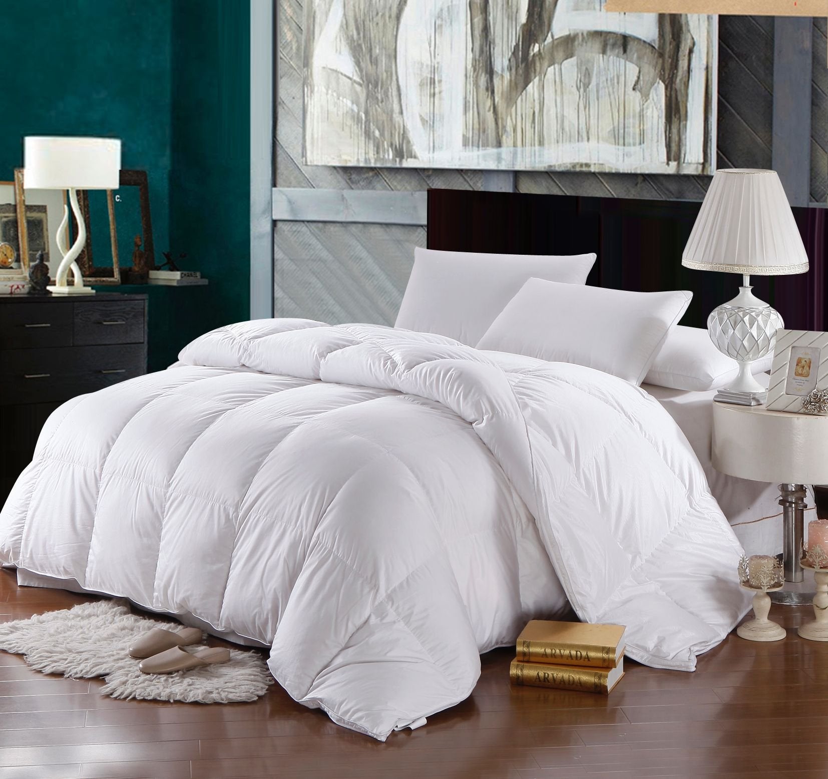 Goose-Down Comforter, 500-Thread-Count, 100% Cotton Shell,