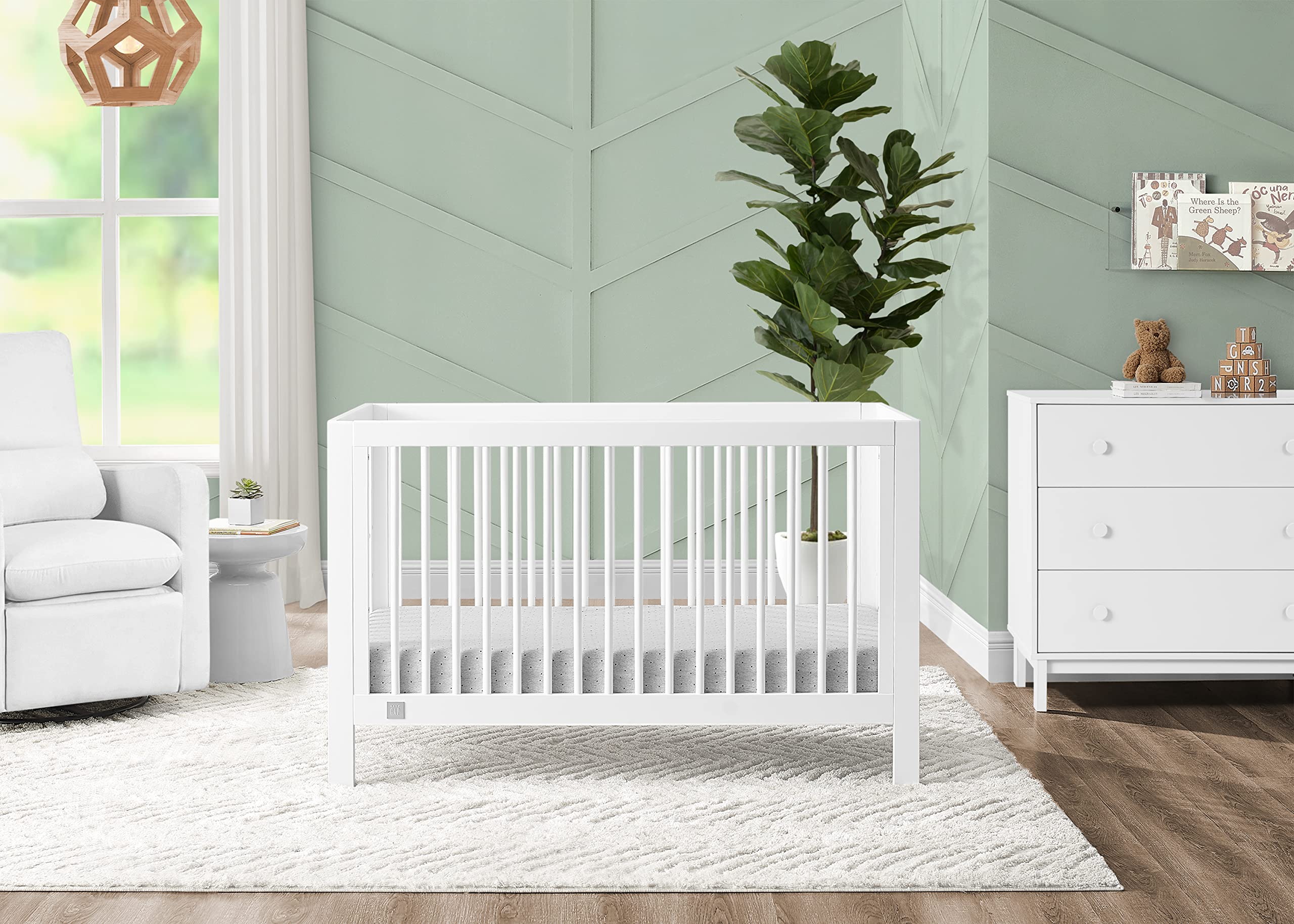 6-in-1 Convertible Crib - Greenguard Gold Certified, Bianca White