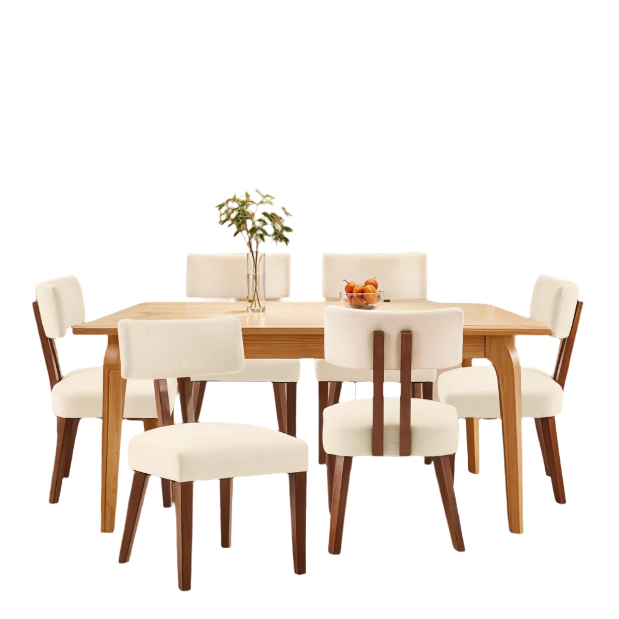 Mid Century Modern Dining Chairs Set of 4
