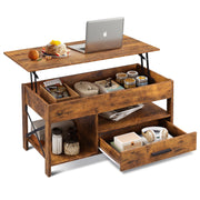 Coffee Table, 39" Lift Top Coffee Table with Hidden Compartment, Storage Drawers