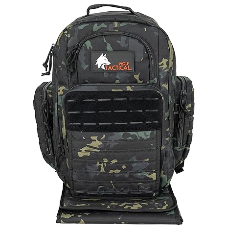 Military Inspired Diaper Bag - Dad Diaper Bag Backpack with Changing Mat