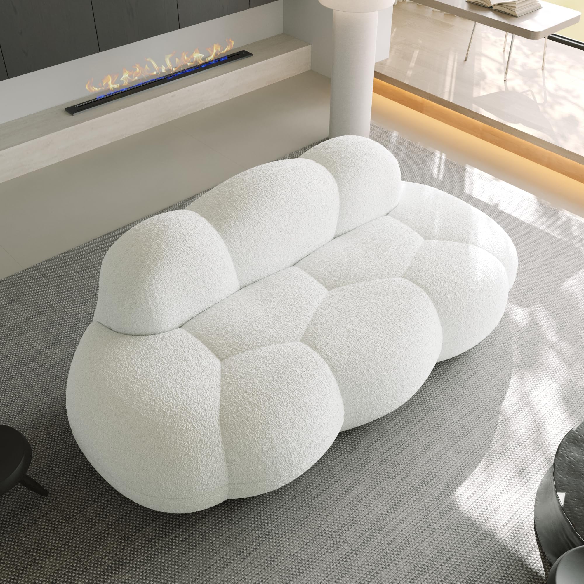 Cloud Shaped Couches for Living Room, Modern Comfy Upholstered Sofa