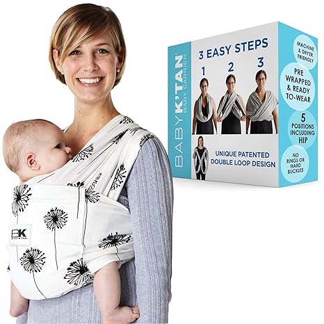 Baby Carrier: #1 Easy Pre-Wrapped, Soft, Slip-On, No Rings