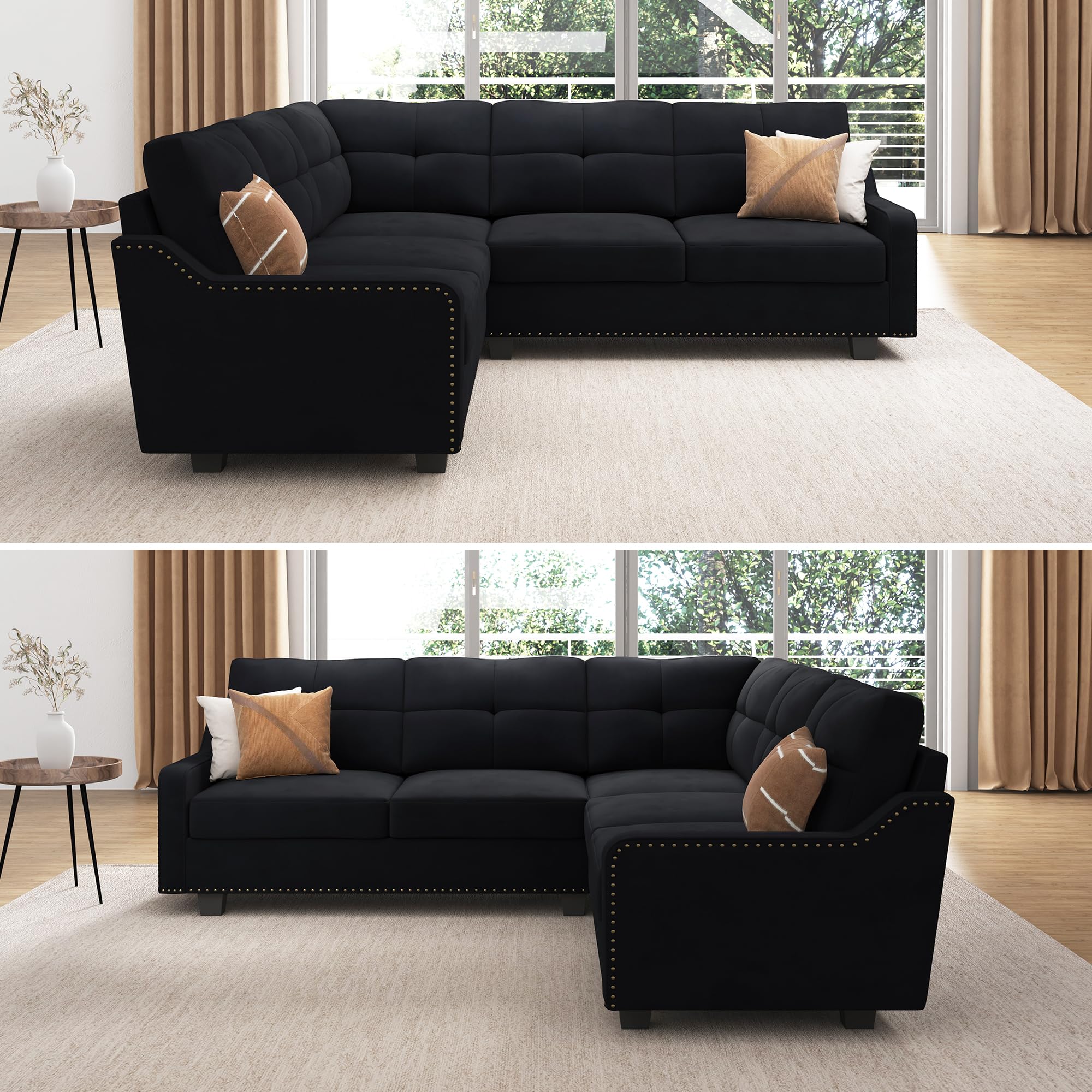 Convertible Sectional Sofa L Shaped Couch,living room