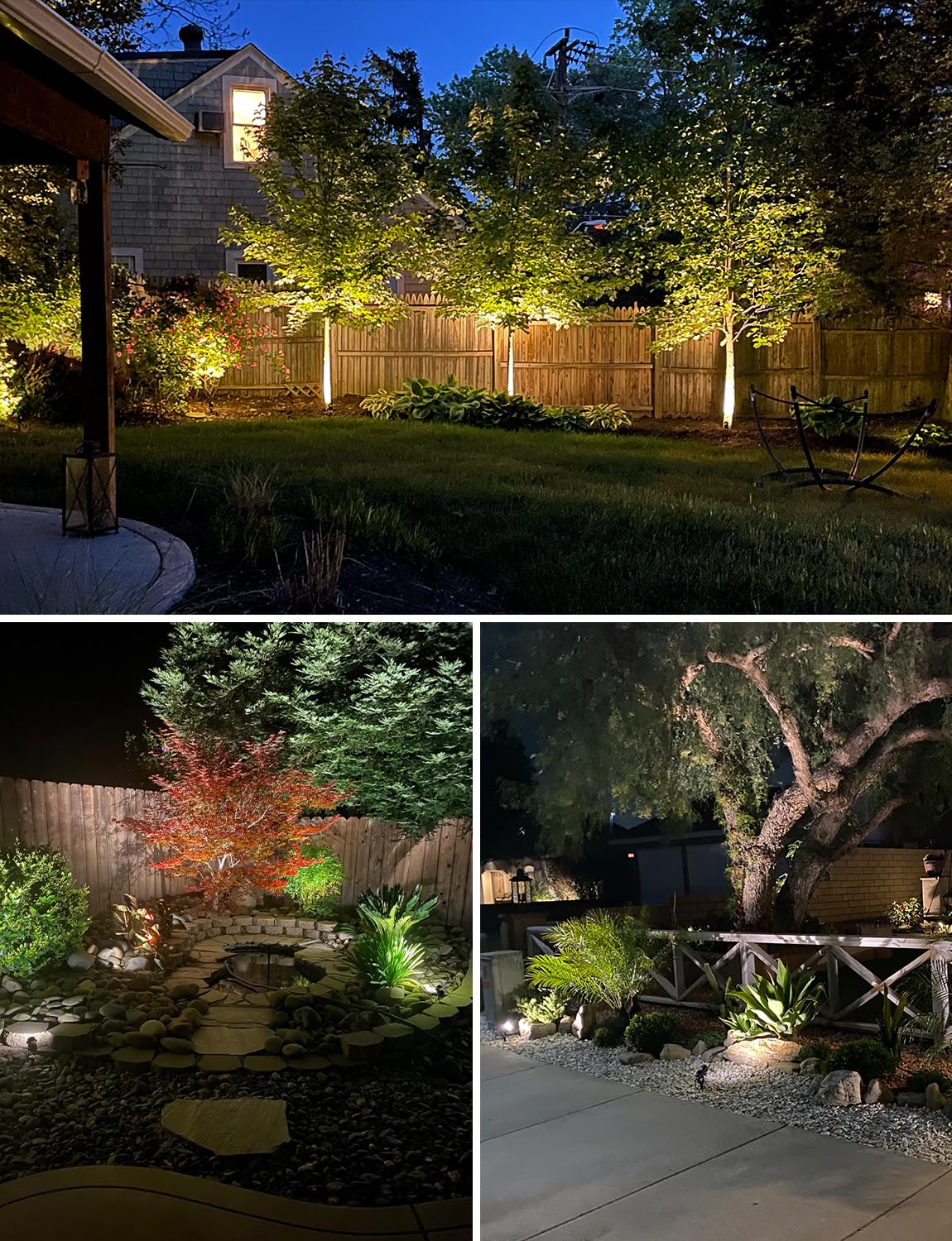 12W Low Voltage LED Landscape Lights with Connectors, Outdoor 12V Super Warm White