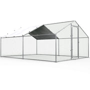 Large Metal Chicken Run for Yard Chicken Pen/Cage Outdoor Walk-in Chicken