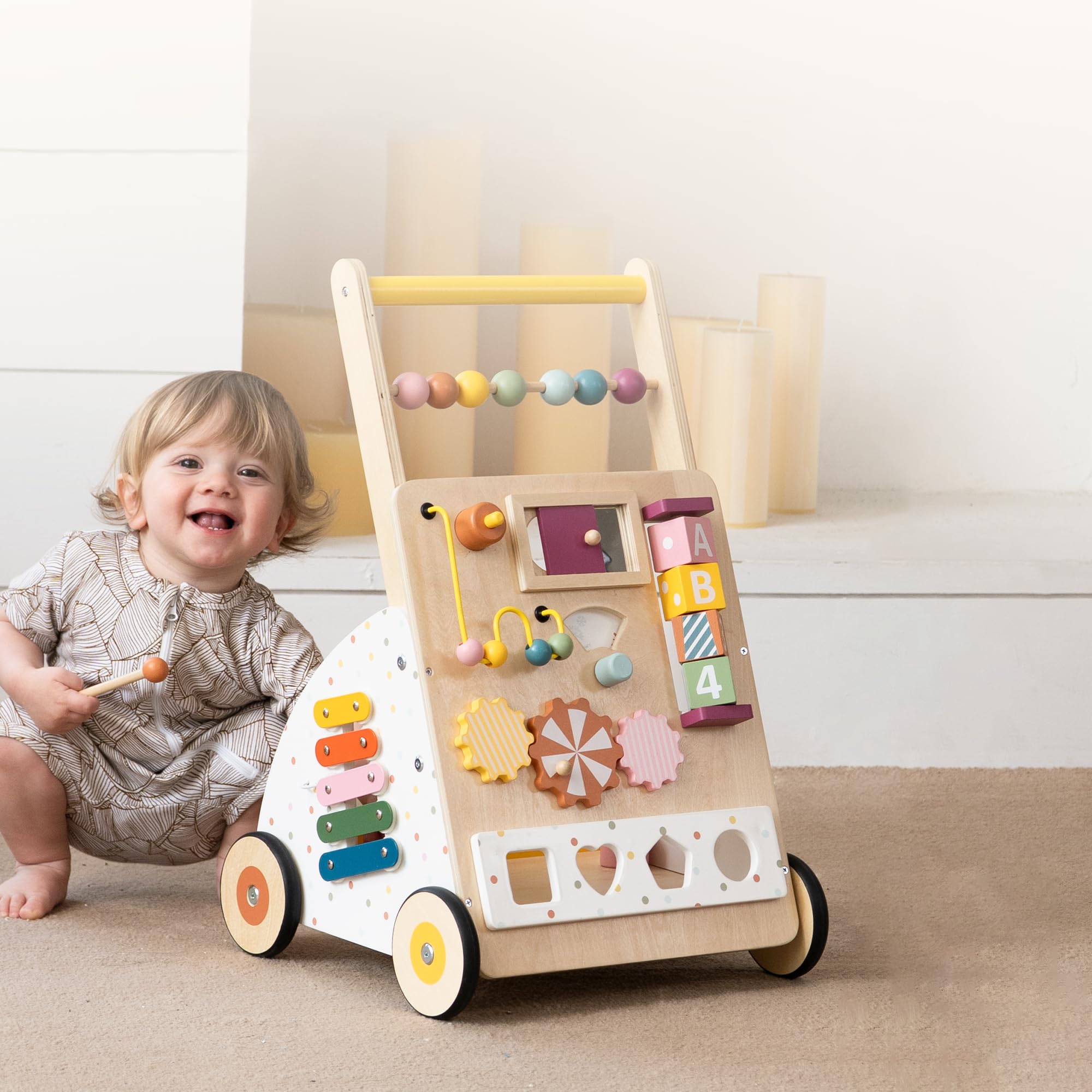 Activity Center – Montessori Push Walker Toys for Boys & Girls 18 Months
