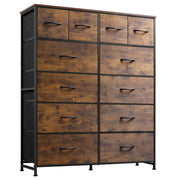 Tall Dresser for Bedroom with 12 Drawers, Chests of Drawers, Fabric Dresser