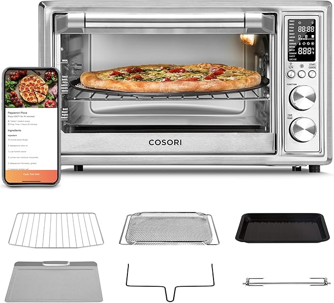Fryer Toaster Oven Combo 13-in-1, 32Qt APP & Voice Control Convection Oven
