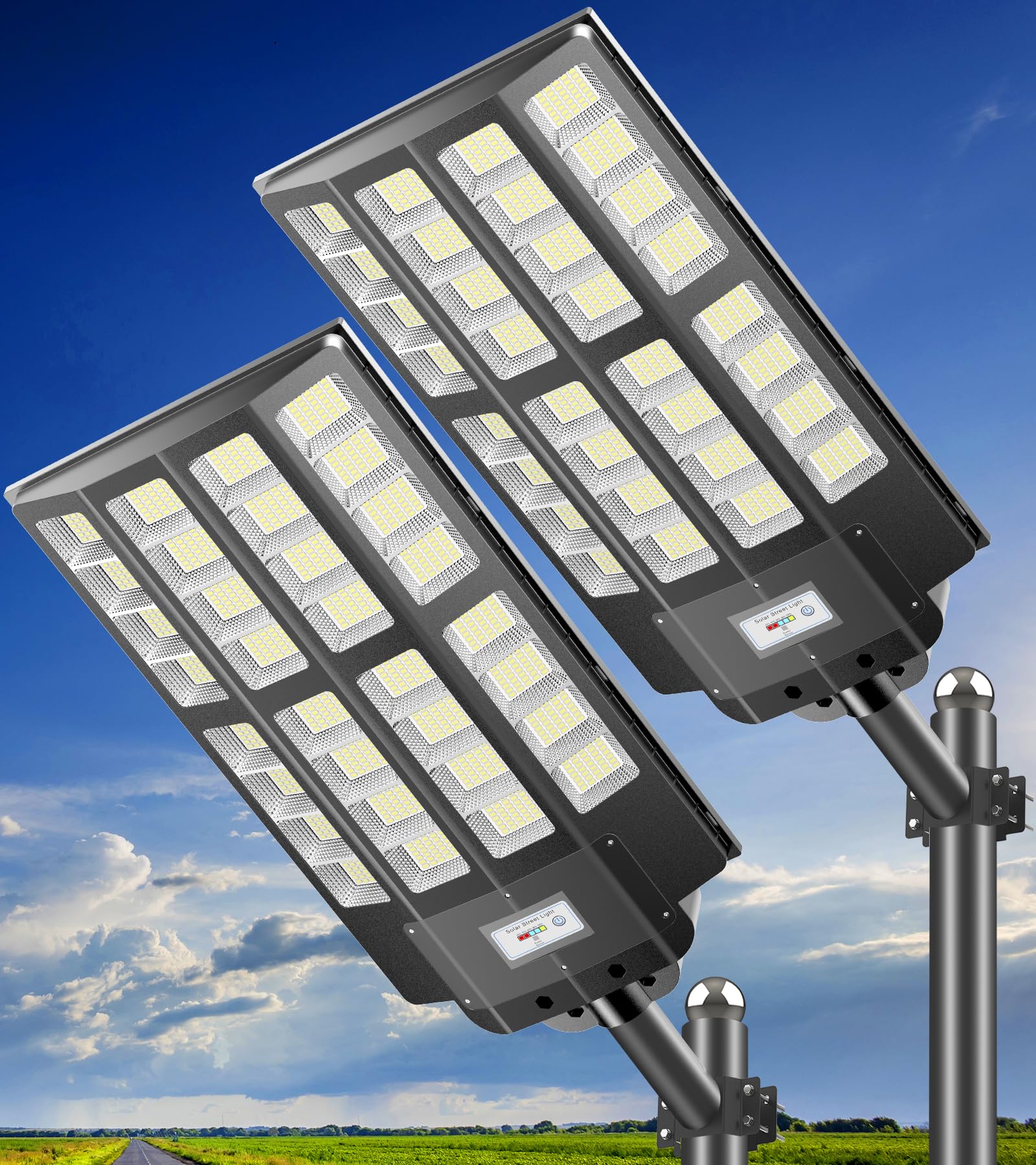 7000W Solar Street Lights Outdoor: Commercial Solar Parking Lot Lights