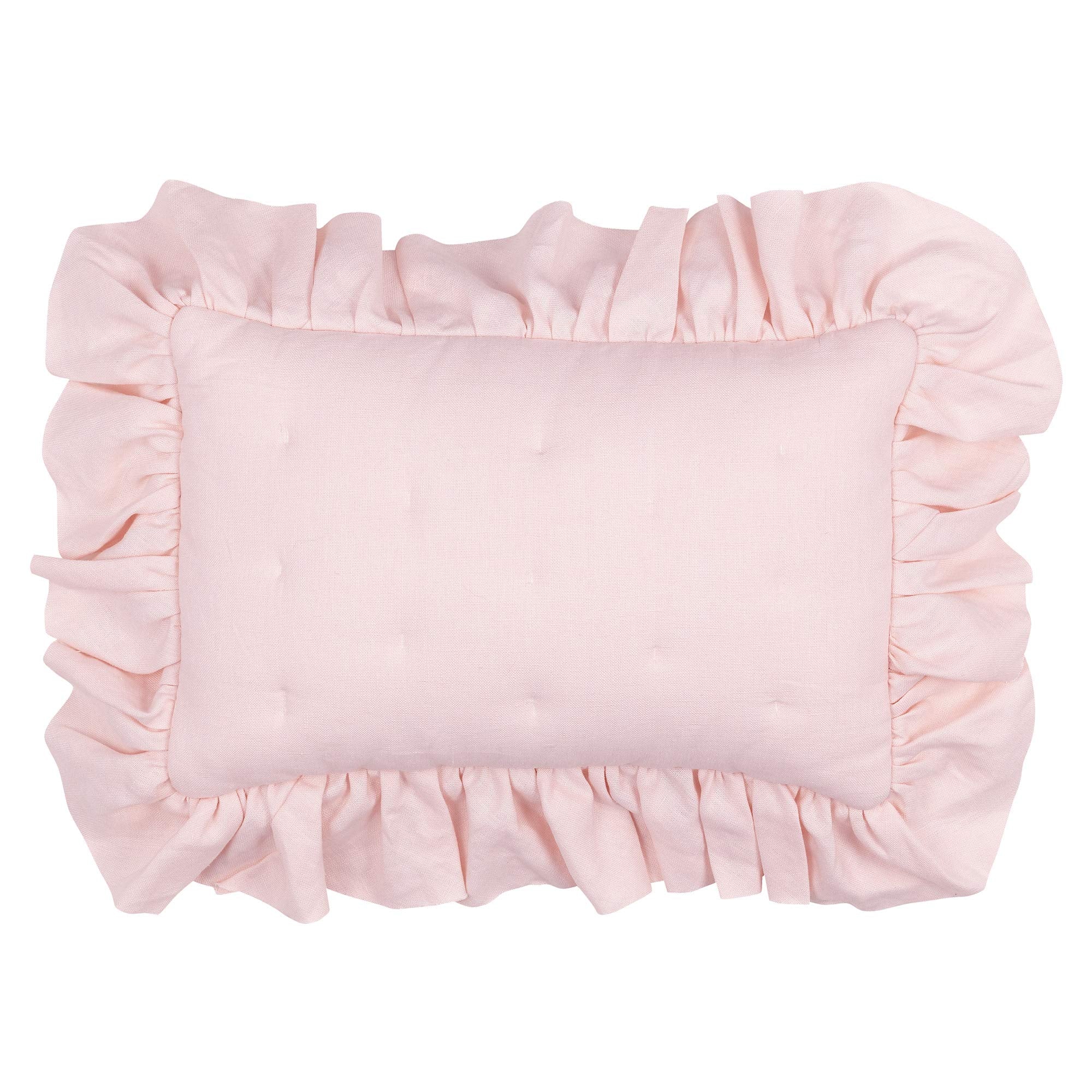 Floral Garden Watercolor/Pink Linen 5-Piece Baby Crib, Baby Bedding