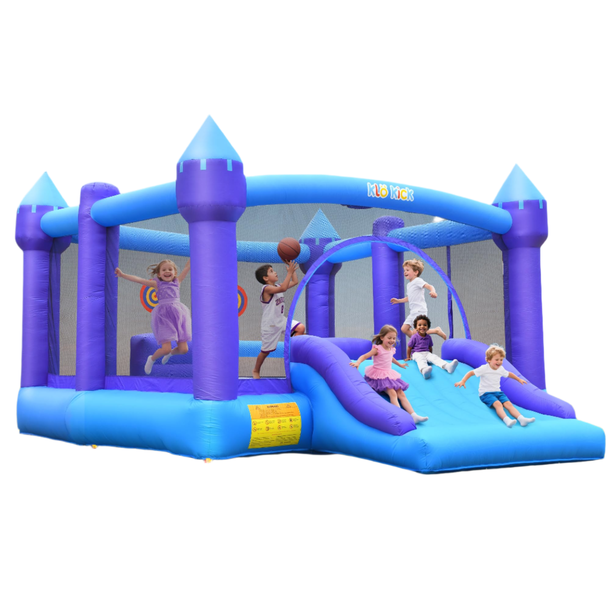 Inflatable Bounce House for Big Kids, 15' x 12' Large Outdoor Bouncy Castle with Blower