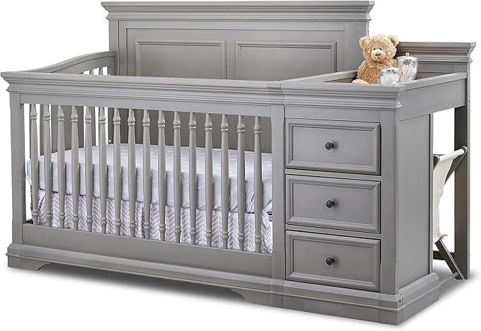 Furniture Portofino Crib, Classic 4-in-1 Convertible Crib