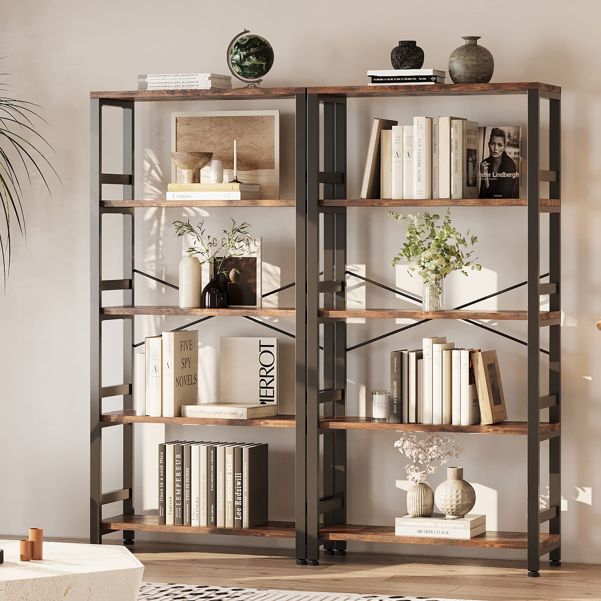 Bookshelves and Bookcases, 31.5in Wide Shelf 5-Tier Ladder