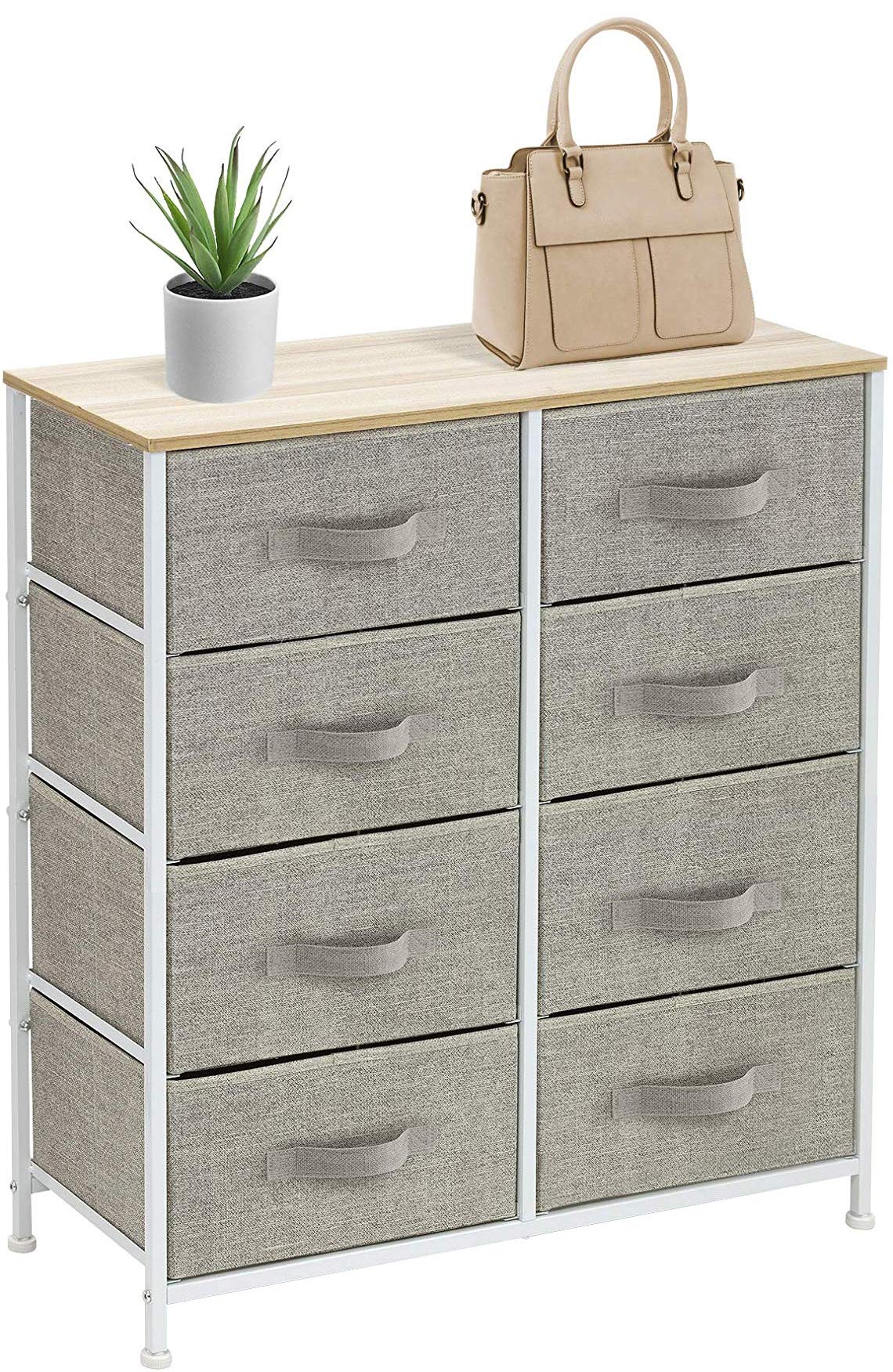 Dresser with 8 Drawers - Furniture Storage Chest Tower Unit for Bedroom