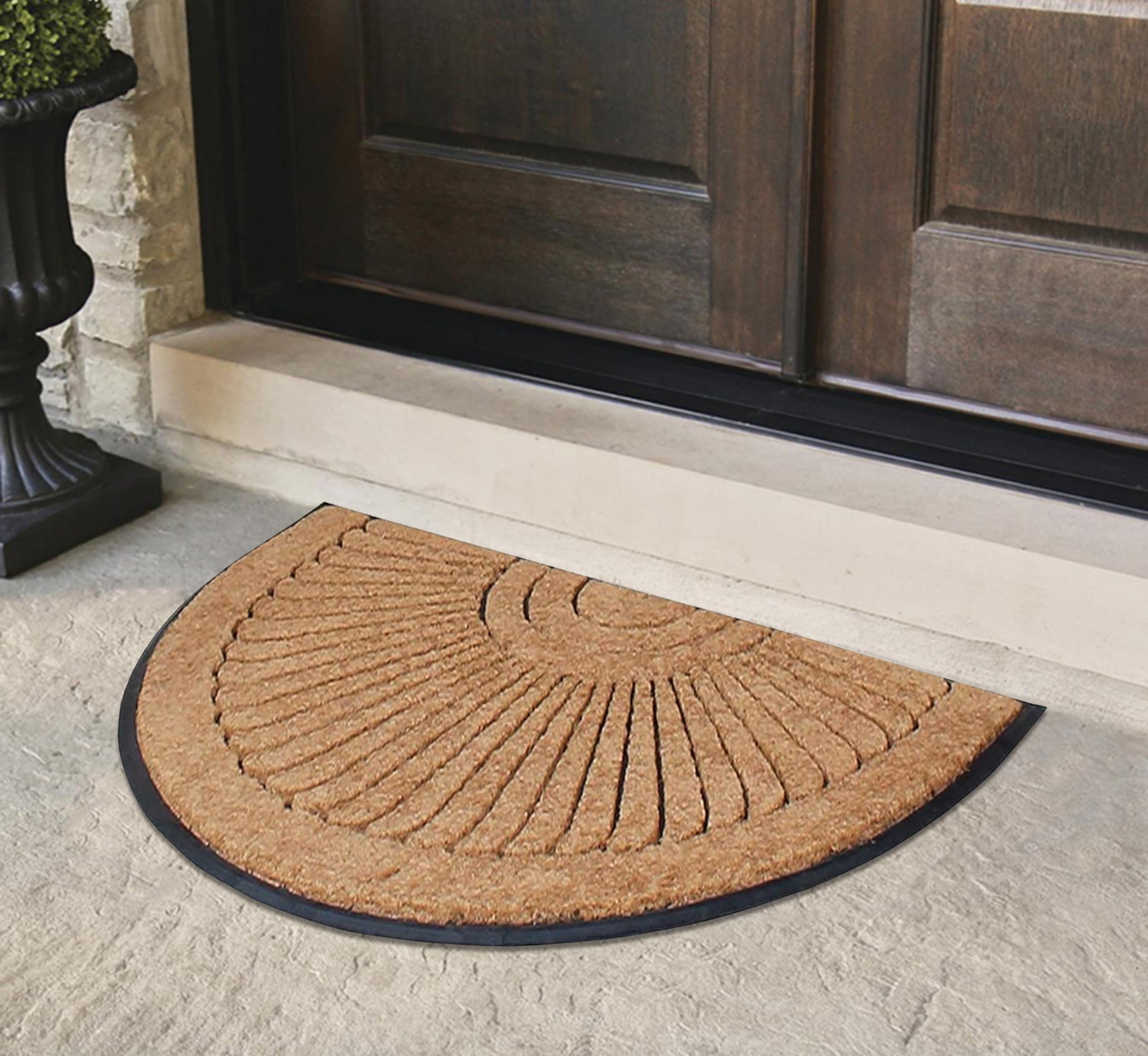 Natural Coir and Rubber Door Mat, 30”x48”, Thick Durable Doormats for Entrance