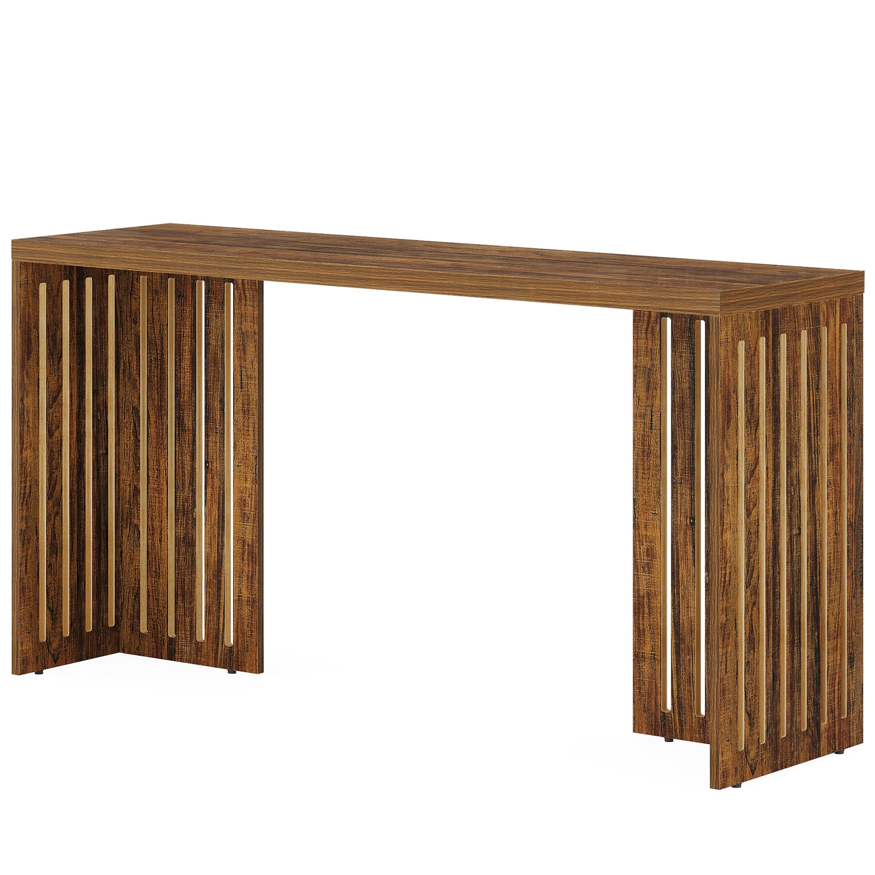 Bar Table, 63-Inch Counter Height Pub Table, Industrial Bar Height Table