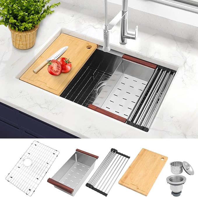 Undermount/Drop-In Topmount Stainless Steel Kitchen Sink