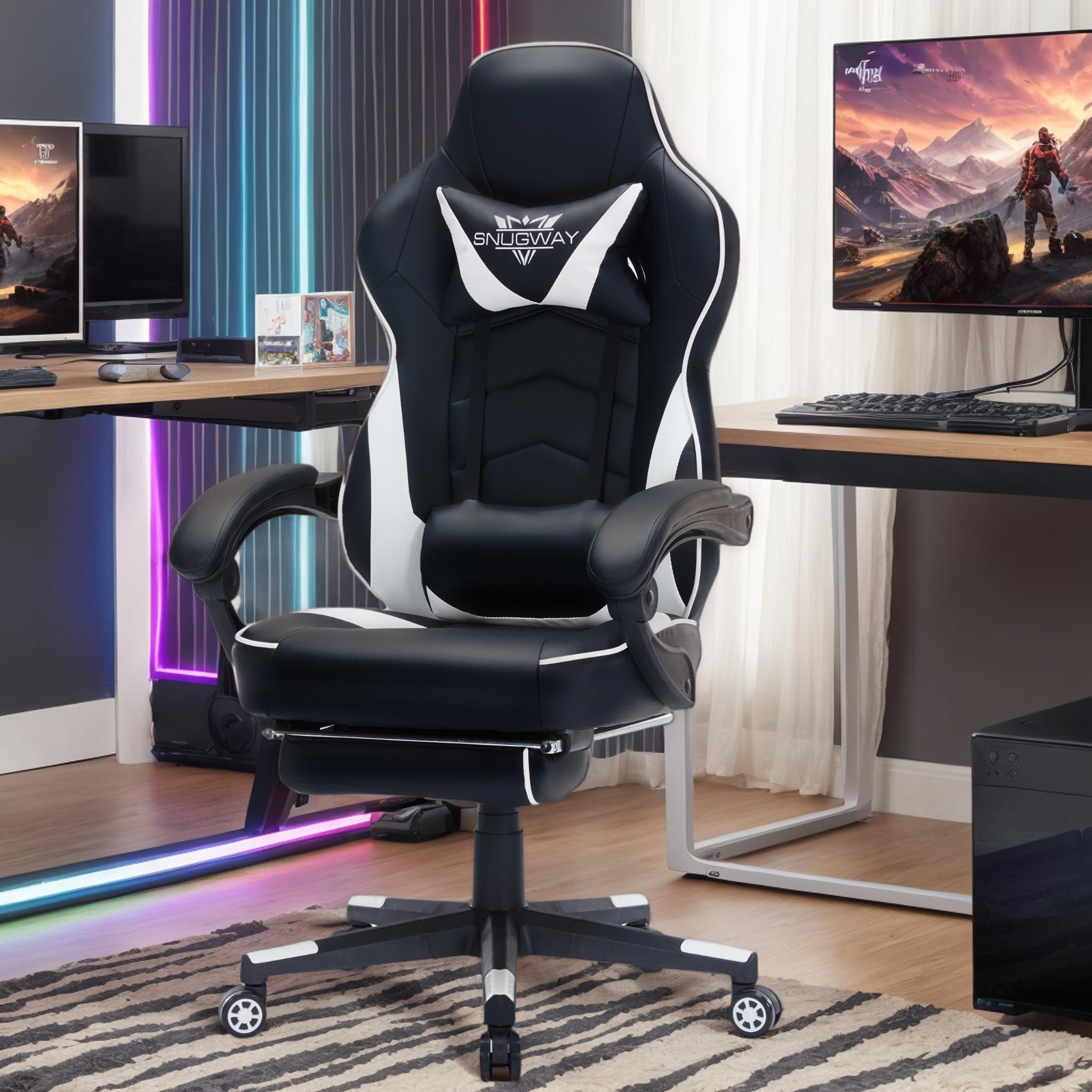 Gaming Chair High Back Ergonomic Racing Computer Desk
