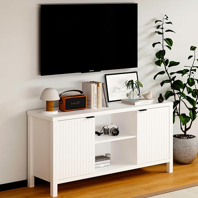 Modern TV Stand for 65 inch TV, TV Entertainment Center for Bedroom Living Room