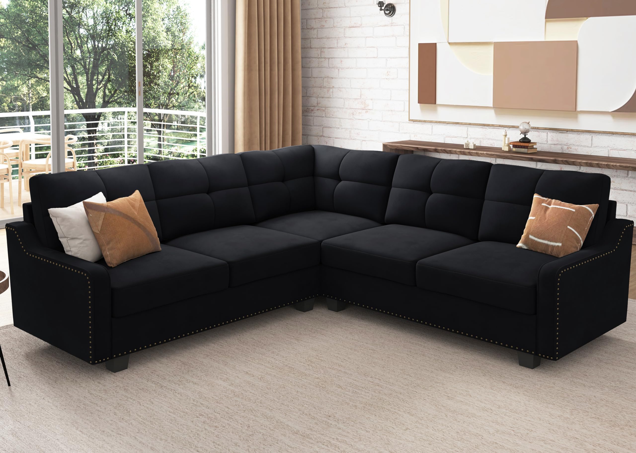 Convertible Sectional Sofa L Shaped Couch,living room