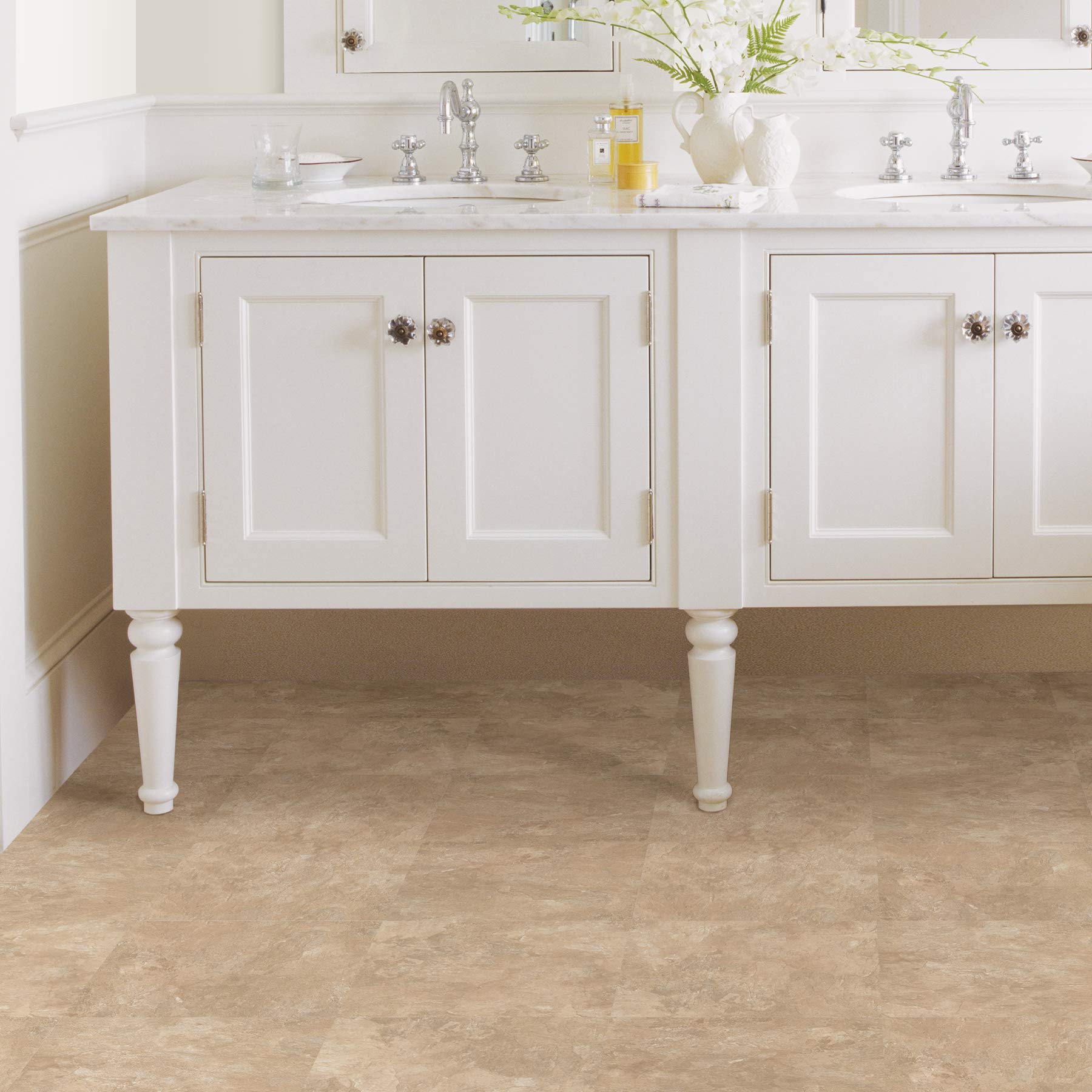 Canyon Peel & Stick Floor Tiles, Brown