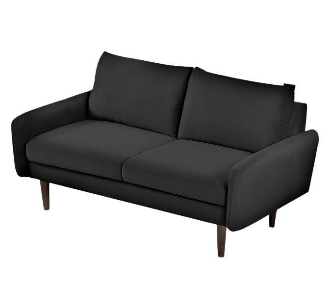 Kent Velvet Loveseat Sofa for Modern Living Rooms and Compact Spaces