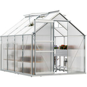 6x8FT Polycarbonate Greenhouse Heavy Duty Green Houses Outdoor Aluminum Greenhouse