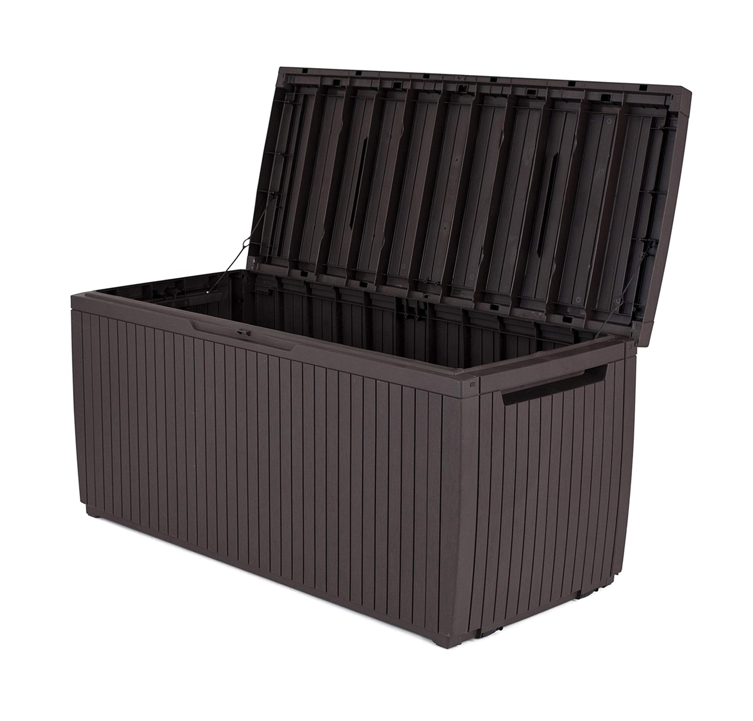 Springwood Outdoor Plastic Storage Box Garden Furniture - Brown