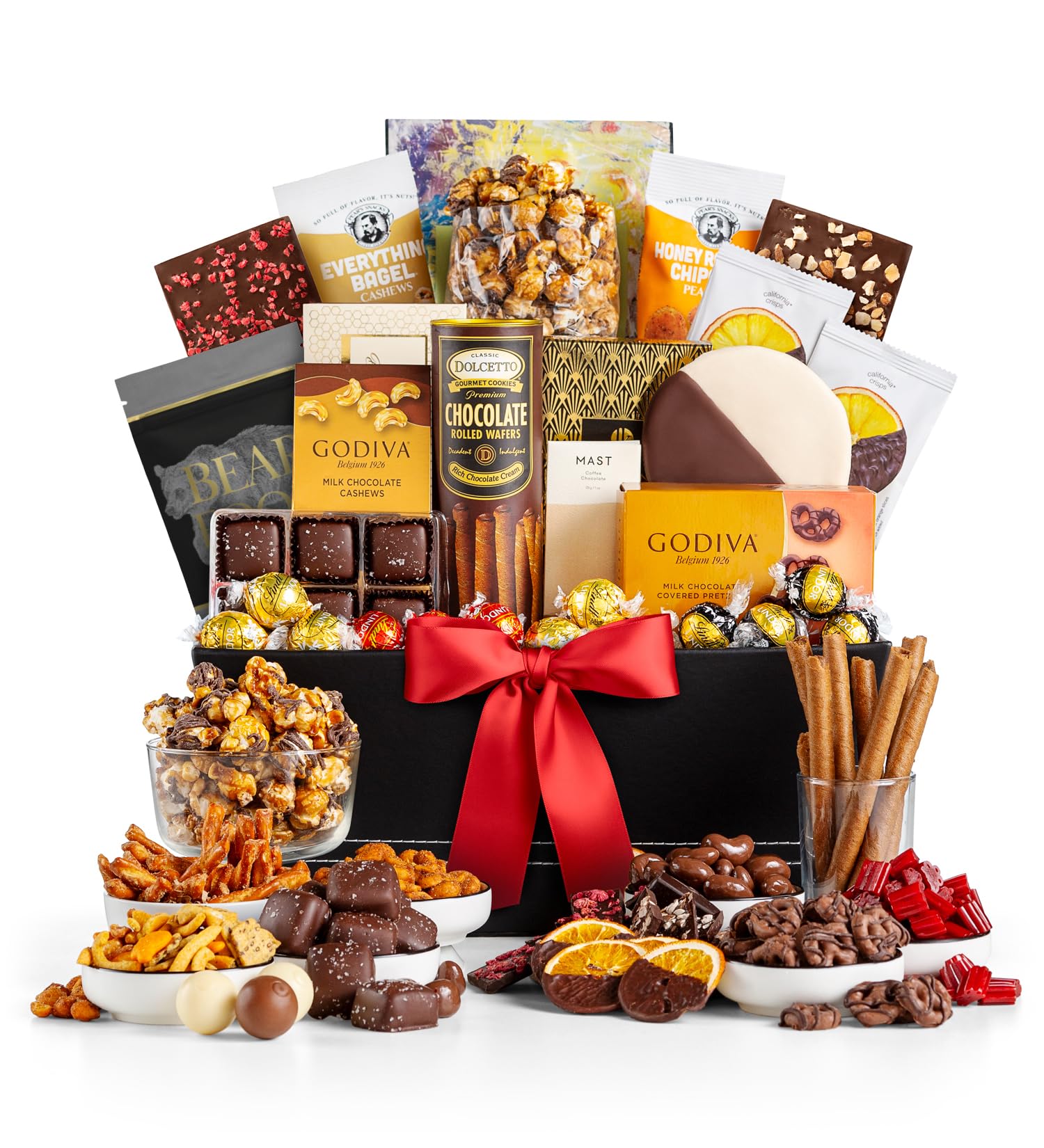 Manhattan Gift Basket Featuring LINDOR Truffles, Artisan Chocolates, Hand-Decorated