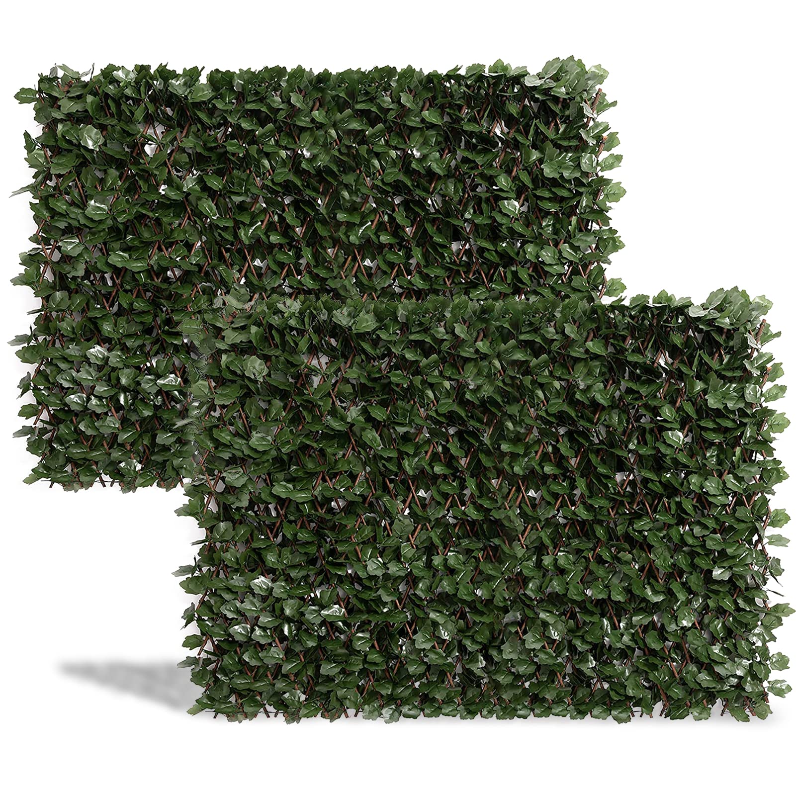 Expandable Fence Privacy Screen for Balcony Patio Outdoor(Double Sides Leaves)