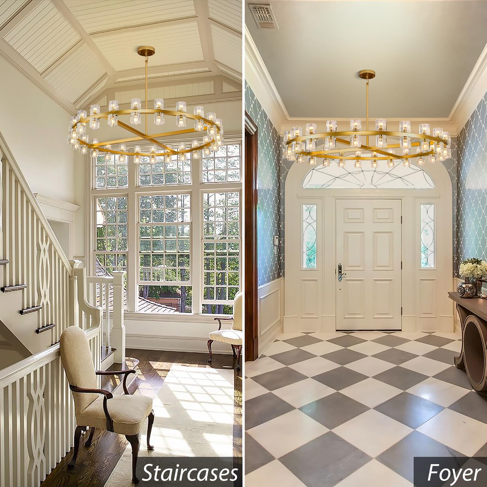 K9 Crystal 48-Light Round Chandelier