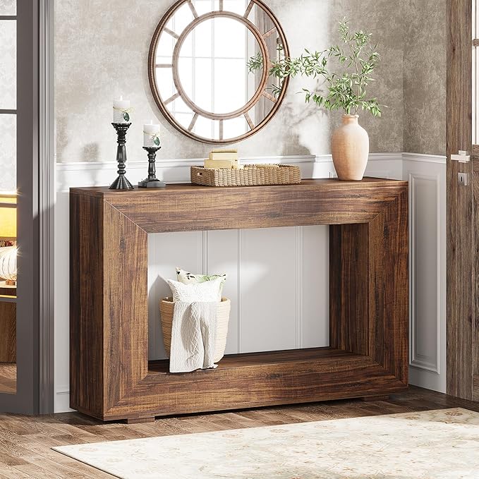 Farmhouse Console Table, 47 Inches Entryway Console Table,living room