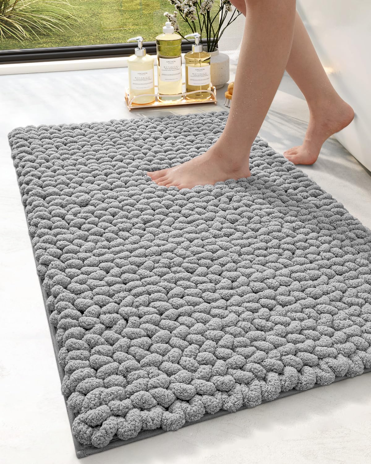 Bathroom Rugs 24x36, Non Slip Washable Bath Mat