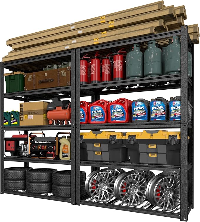 2000LBS Heavy Duty 5-Tier Metal Shelving Unit, 36"x18"x72" Adjustable