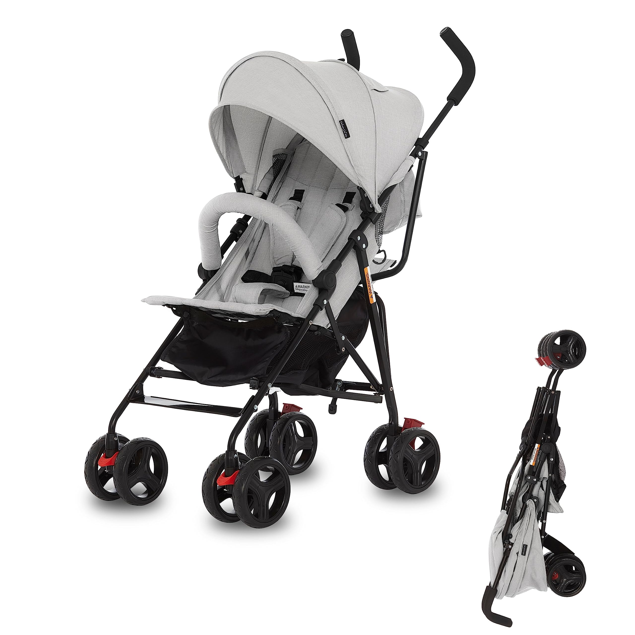 Vista Moonwalk Baby Stroller in Light Gray, Lightweight Infant Stroller with Compact