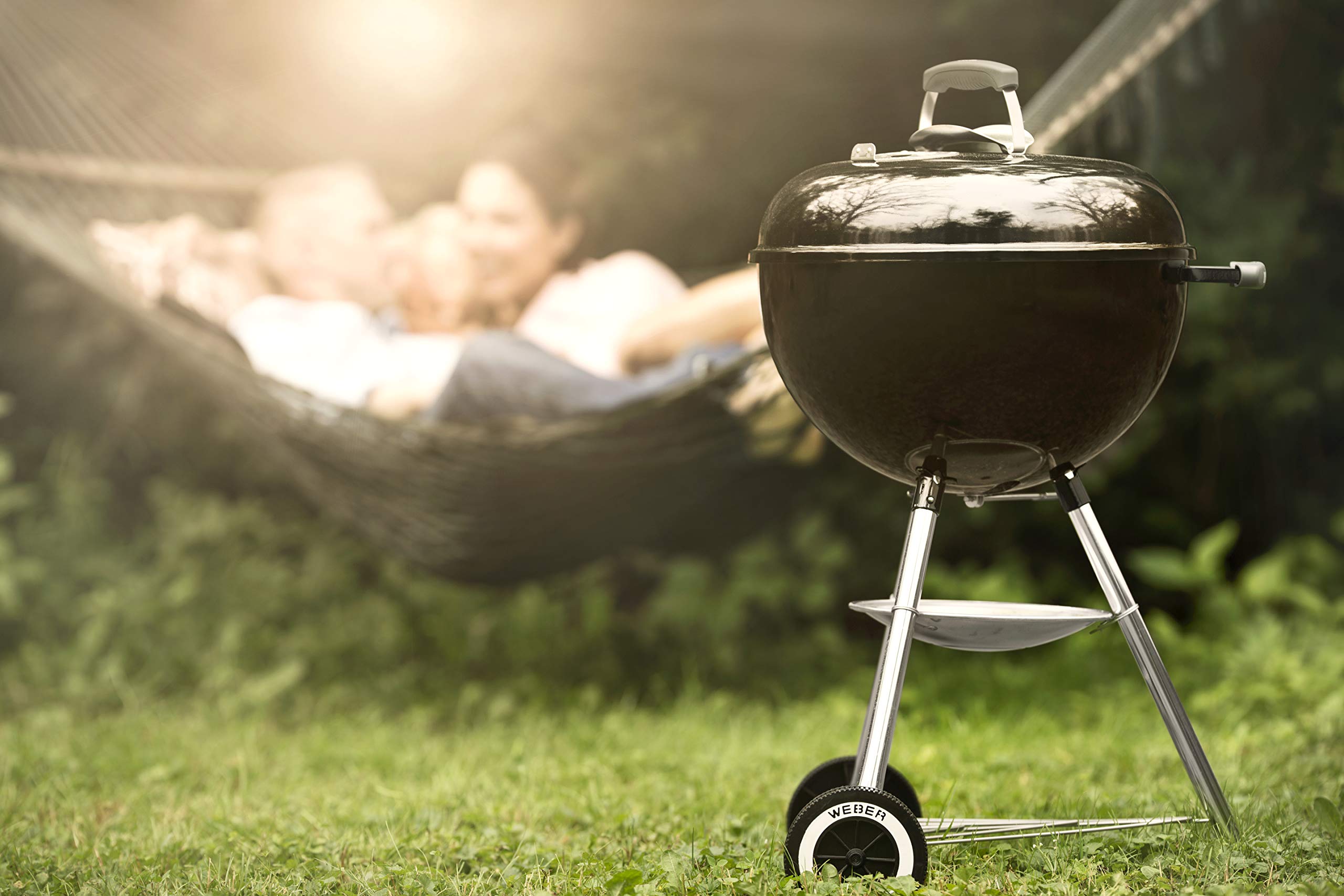 Original Kettle Charcoal Grill Barbecue, 47cm | E-4710 BBQ Grill with Lid Cover, Thermometer