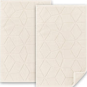 Hotel Cotton Bath Mats Set [Not Bathroom Rug] - 2 PACK | 19"x30" | Thick 1100GSM