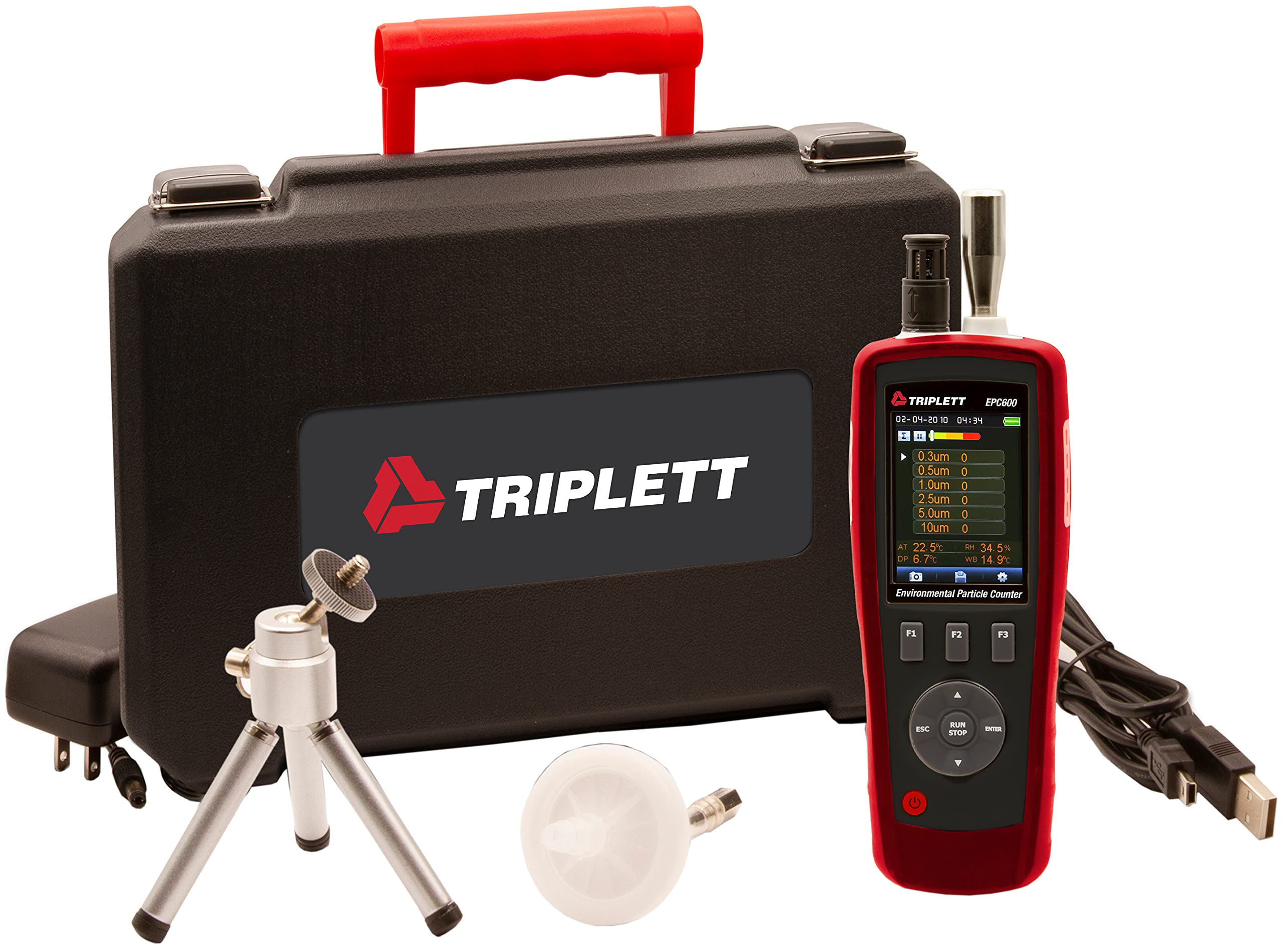 Handheld Environmental Particle Counter and Air Quality Monitor