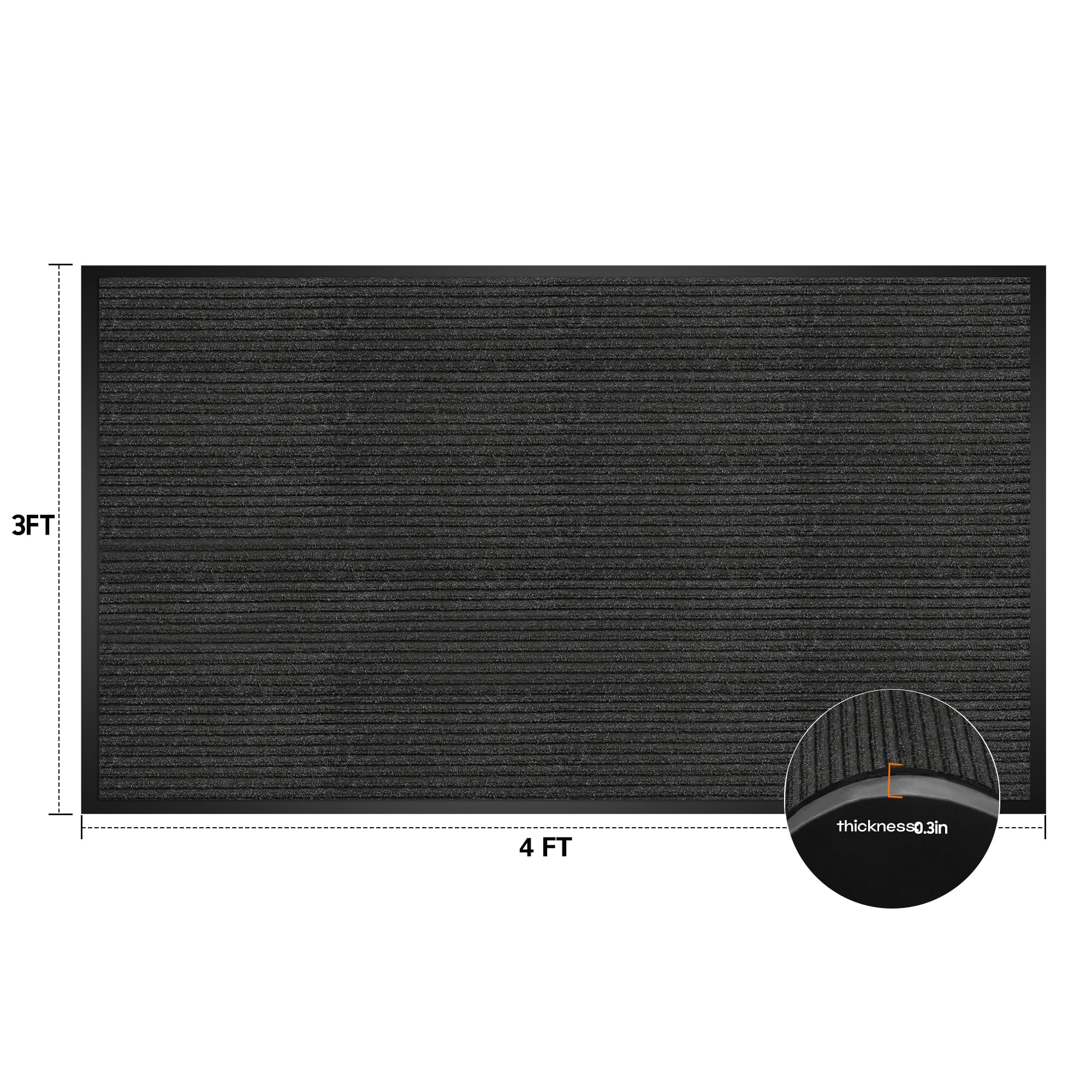 Commercial Grade Door Floor Mat High Traffic Guard Doormat