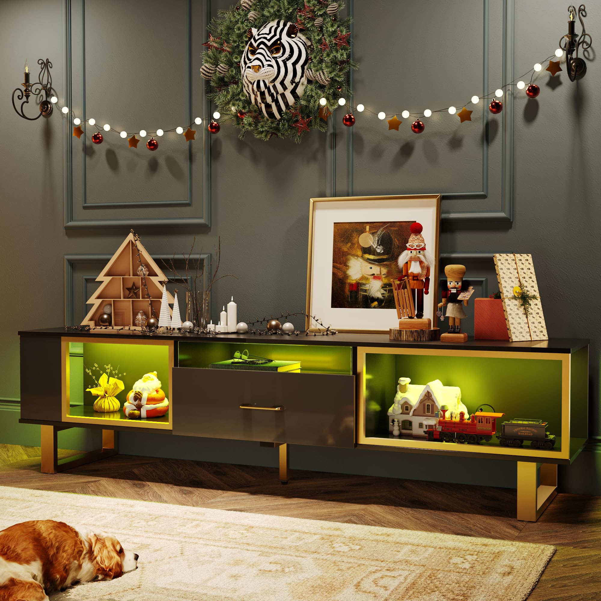 70 Inch TV Stand for 75/77/80 Inch TV,living room