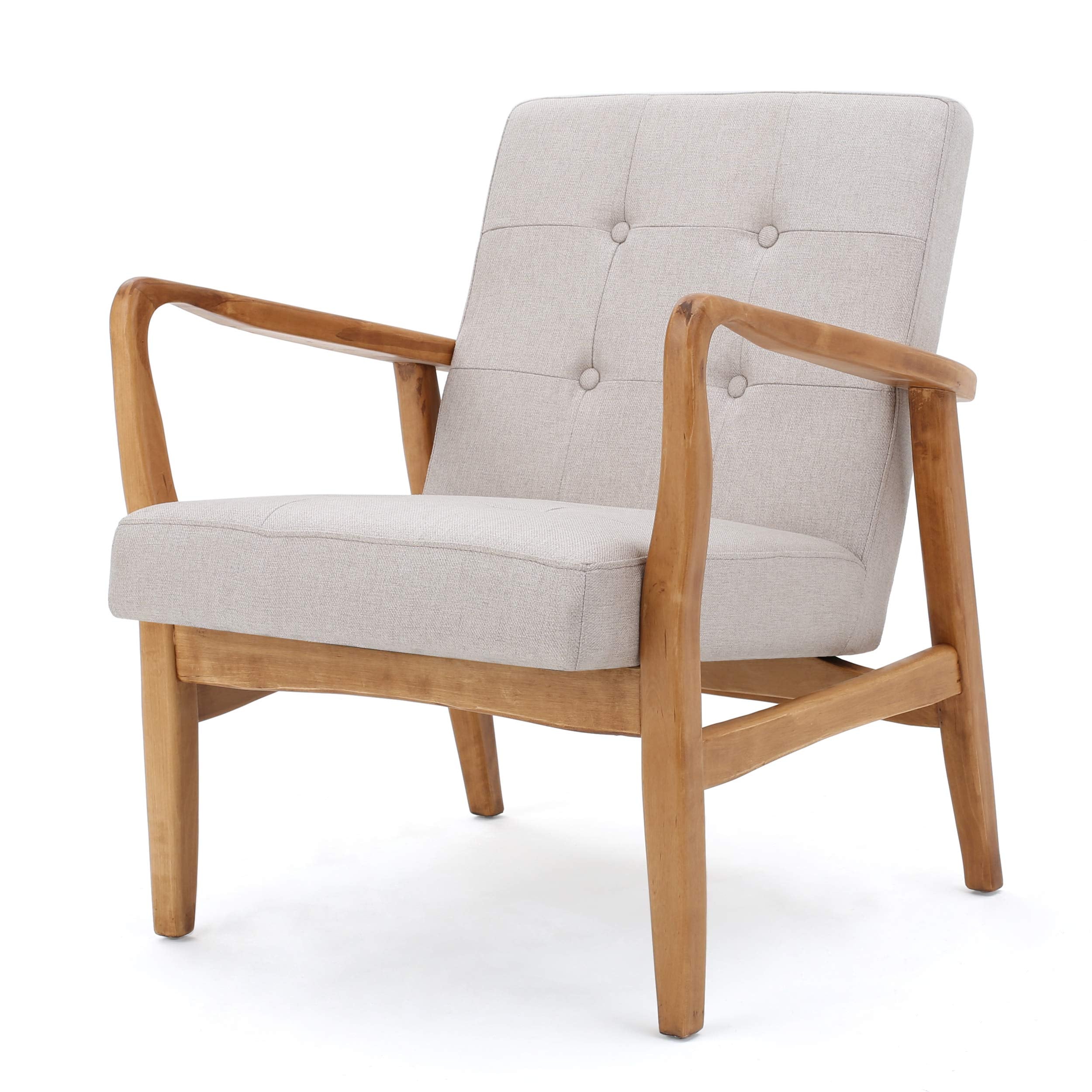Christopher Knight Home Brayden Fabric Club Chair, Medium Beige